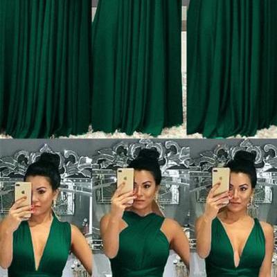Emerald Green Bridesmaid Dresses,Mixed Style Bridesmaid Dresses,Long Bridesmaid Dresses,Convertible Bridesmaid Gowns D20190101