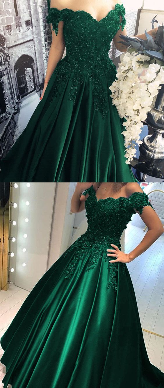 modest emerald green dress