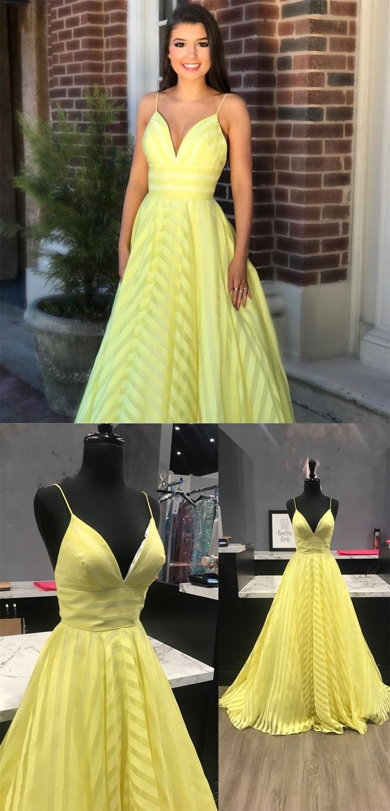 simple yellow gown