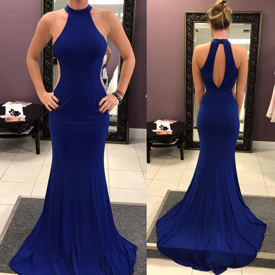 halter top mermaid dress