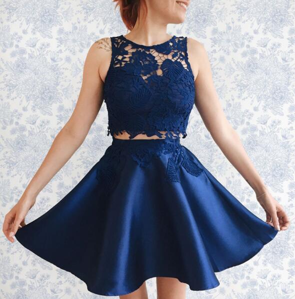 Navy Blue Homecoming Dress Sexy Homecoming Dress Teens Homecoming