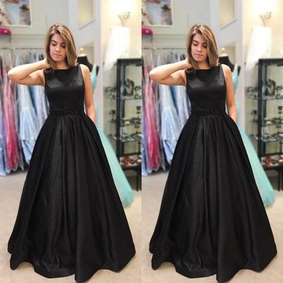 black gown with pockets