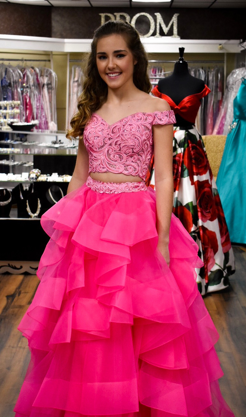 hot pink homecoming dresses 2019