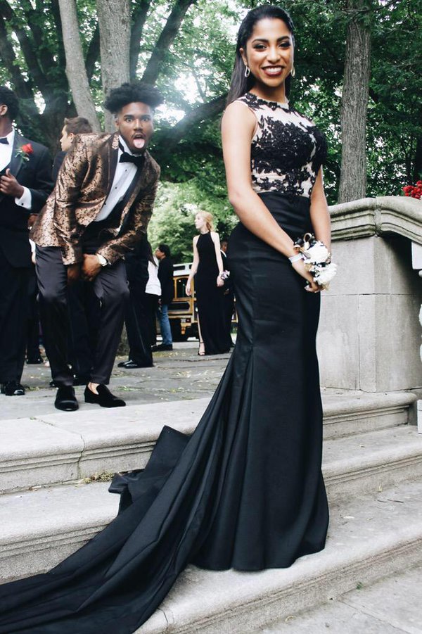 black and white prom dresses 2019