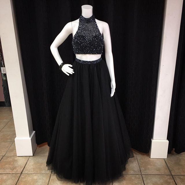 2 piece black hotsell dress