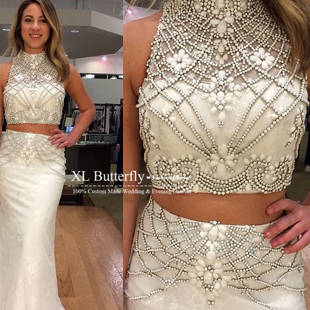 white sequin 2 piece