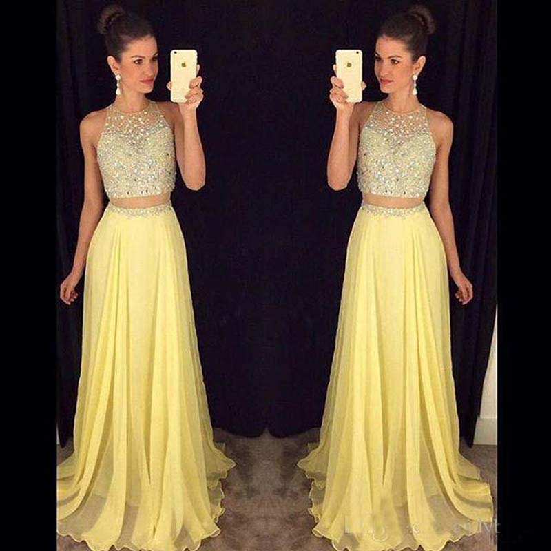 yellow 2019 prom dresses