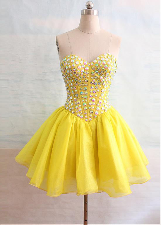 yellow homecoming dresses 2019
