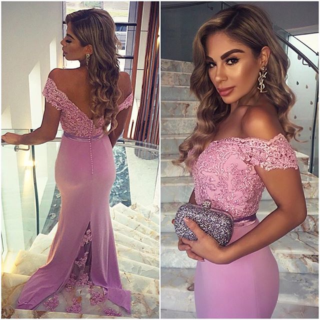 off the shoulder occasion dresses uk