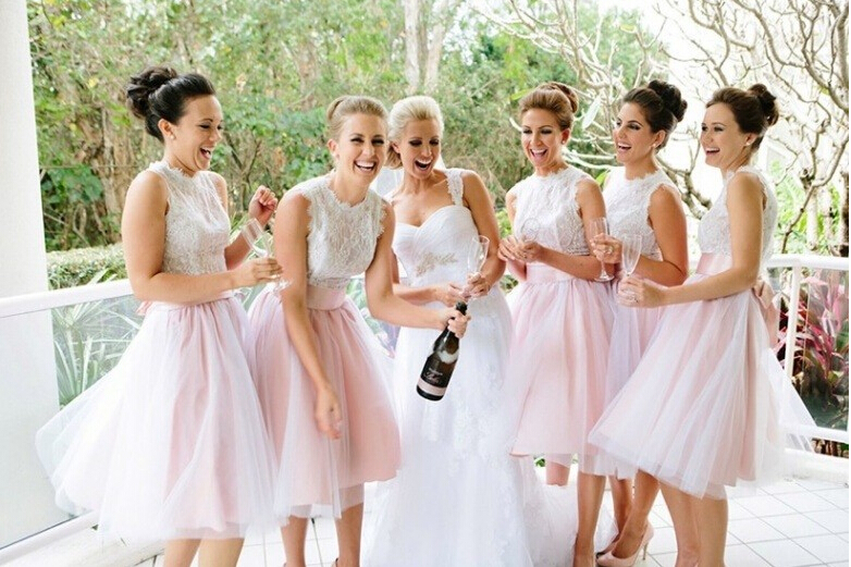short cheap bridesmaid dresses