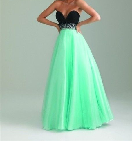 mint green and black outfits
