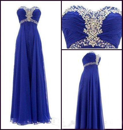 blue and silver evening gowns