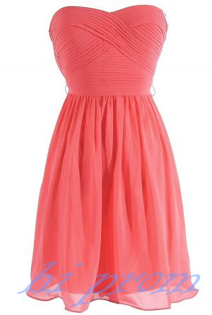 Coral Bridesmaid Dresses Short Bridesmaid Gown Summer Bridesmaid