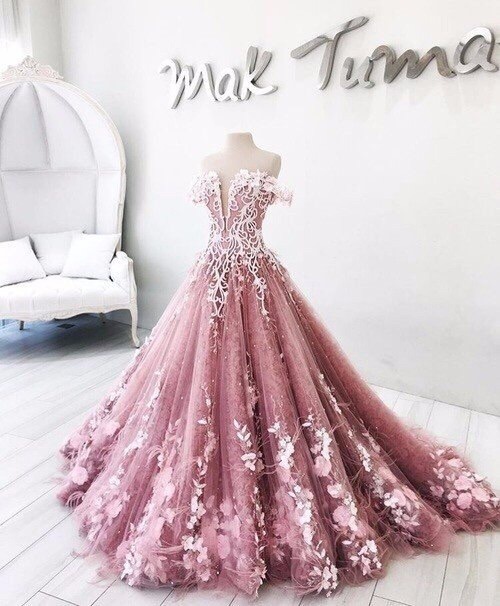 Long Floor Length Ball Gown Quinceanera Dresses Evening Dresses