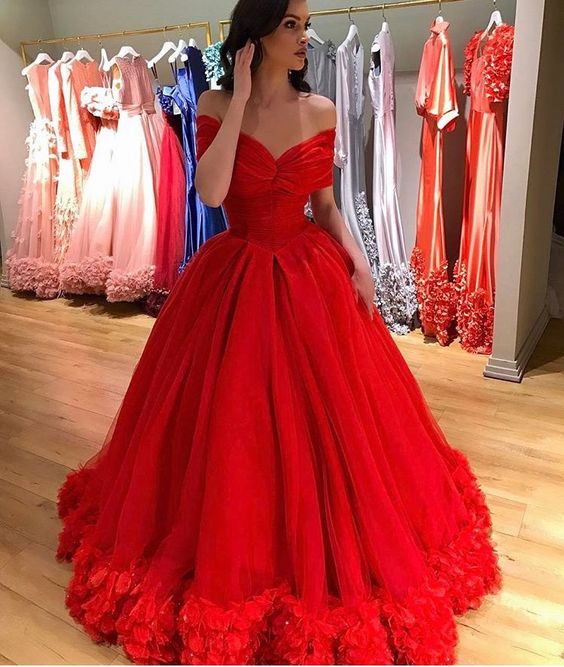 red sweet 16 dresses