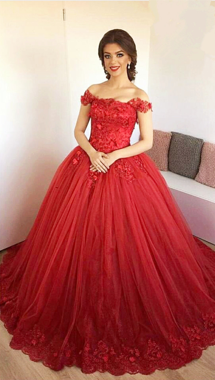 red gowns for engagement