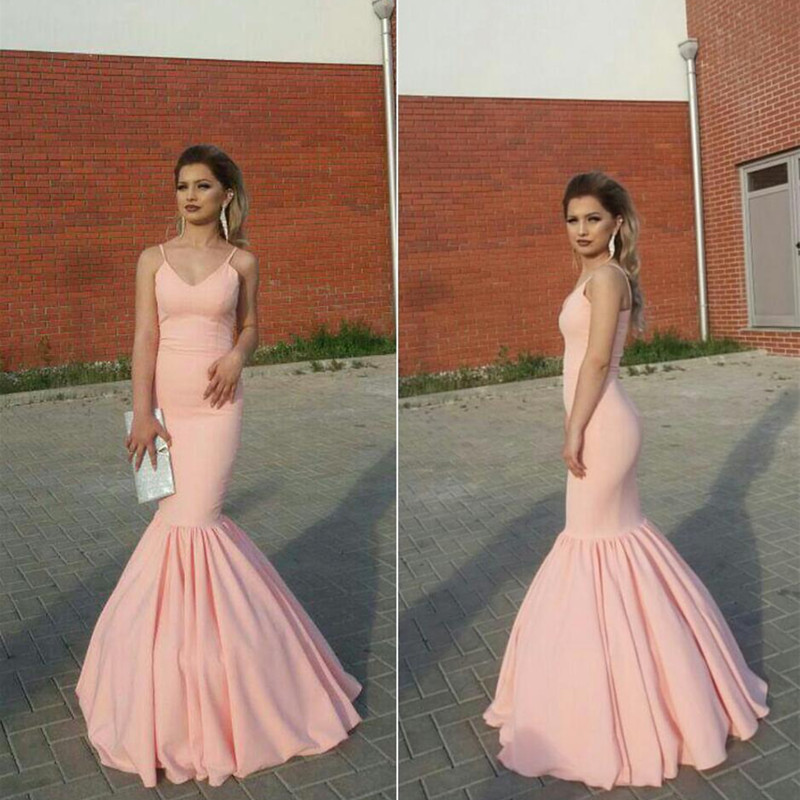 blush pink mermaid dress