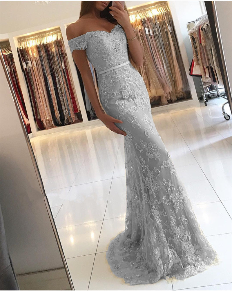 silver elegant dresses