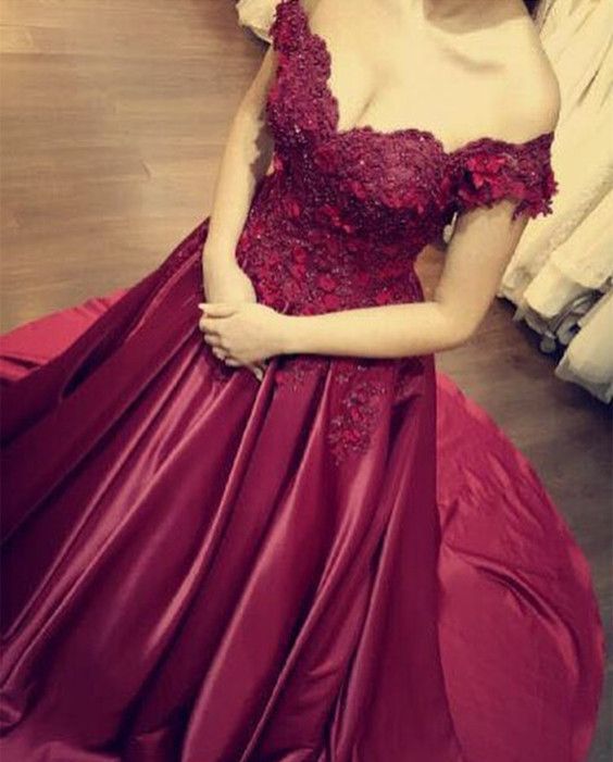 burgundy engagement dress